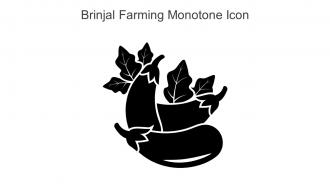 Brinjal Farming Monotone Icon In Powerpoint Pptx Png And Editable Eps Format