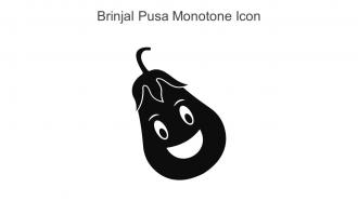 Brinjal Pusa Monotone Icon In Powerpoint Pptx Png And Editable Eps Format