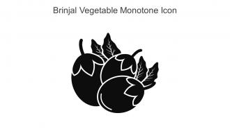 Brinjal Vegetable Monotone Icon In Powerpoint Pptx Png And Editable Eps Format