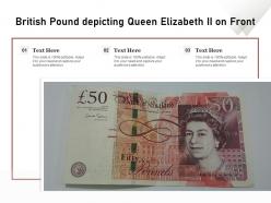British pound depicting queen elizabeth ii on front