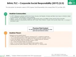 Britvic plc corporate social responsibility 2019