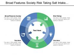 Broad features society risk taking salt intake second hand smoke