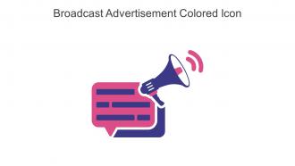 Broadcast Advertisement Colored Icon In Powerpoint Pptx Png And Editable Eps Format