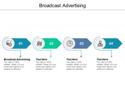 Broadcast advertising ppt powerpoint presentation gallery deck cpb