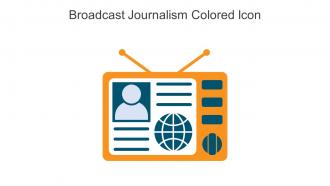 Broadcast Journalism Colored Icon In Powerpoint Pptx Png And Editable Eps Format