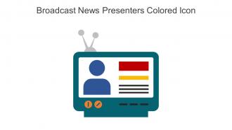 Broadcast News Presenters Colored Icon In Powerpoint Pptx Png And Editable Eps Format