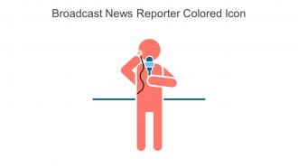 Broadcast News Reporter Colored Icon In Powerpoint Pptx Png And Editable Eps Format