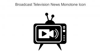 Broadcast Television News Monotone Icon In Powerpoint Pptx Png And Editable Eps Format