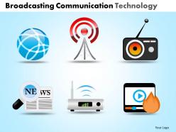 Broadcasting communication technology powerpoint slides and ppt templates db