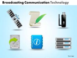 Broadcasting communication technology powerpoint slides and ppt templates db