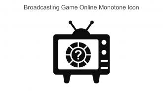 Broadcasting Game Online Monotone Icon In Powerpoint Pptx Png And Editable Eps Format