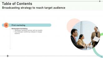 Broadcasting Strategy To Reach Target Audience Powerpoint Presentation Slides Strategy CD V Aesthatic Customizable