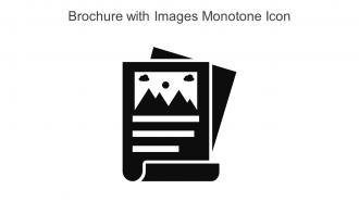 Brochure With Images Monotone Icon In Powerpoint Pptx Png And Editable Eps Format