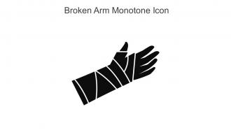 Broken Arm Monotone Icon In Powerpoint Pptx Png And Editable Eps Format