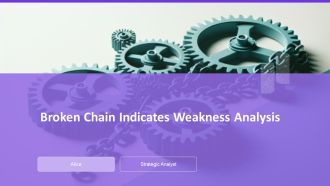 Broken Chain Indicates Weakness Analysis PPT Demonstration AT