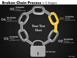 41525223 style variety 1 chains 5 piece powerpoint presentation diagram infographic slide