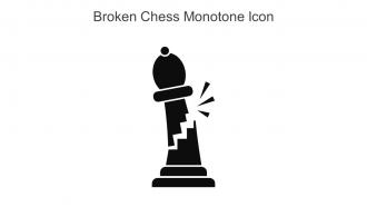 Broken Chess Monotone Icon In Powerpoint Pptx Png And Editable Eps Format