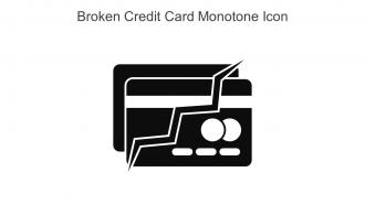 Broken Credit Card Monotone Icon In Powerpoint Pptx Png And Editable Eps Format