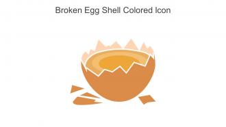 Broken Egg Shell Colored Icon In Powerpoint Pptx Png And Editable Eps Format