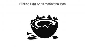 Broken Egg Shell Monotone Icon In Powerpoint Pptx Png And Editable Eps Format