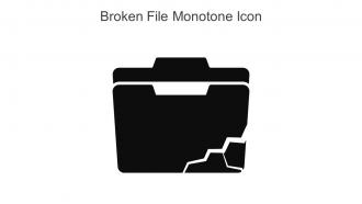Broken File Monotone Icon In Powerpoint Pptx Png And Editable Eps Format
