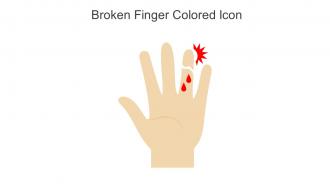 Broken Finger Colored Icon In Powerpoint Pptx Png And Editable Eps Format
