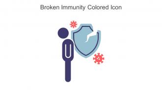 Broken Immunity Colored Icon In Powerpoint Pptx Png And Editable Eps Format