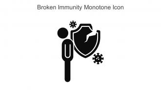 Broken Immunity Monotone Icon In Powerpoint Pptx Png And Editable Eps Format