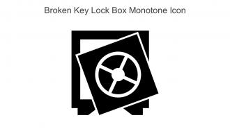 Broken Key Lock Box Monotone Icon In Powerpoint Pptx Png And Editable Eps Format