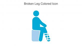 Broken Leg Colored Icon In Powerpoint Pptx Png And Editable Eps Format