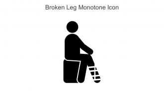 Broken Leg Monotone Icon In Powerpoint Pptx Png And Editable Eps Format