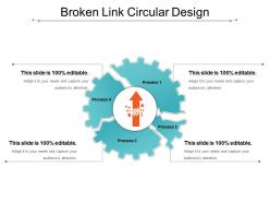 Broken link circular design