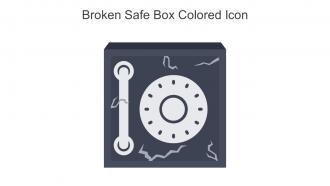 Broken Safe Box Colored Icon In Powerpoint Pptx Png And Editable Eps Format