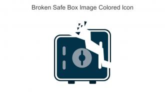 Broken Safe Box Image Colored Icon In Powerpoint Pptx Png And Editable Eps Format
