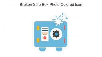Broken Safe Box Photo Colored Icon In Powerpoint Pptx Png And Editable Eps Format