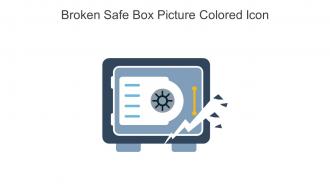 Broken Safe Box Picture Colored Icon In Powerpoint Pptx Png And Editable Eps Format