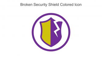 Broken Security Shield Colored Icon In Powerpoint Pptx Png And Editable Eps Format