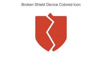 Broken Shield Device Colored Icon In Powerpoint Pptx Png And Editable Eps Format