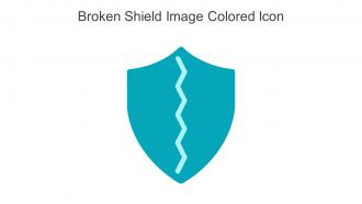 Broken Shield Image Colored Icon In Powerpoint Pptx Png And Editable Eps Format