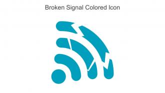 Broken Signal Colored Icon In Powerpoint Pptx Png And Editable Eps Format