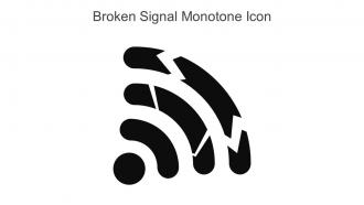 Broken Signal Monotone Icon In Powerpoint Pptx Png And Editable Eps Format