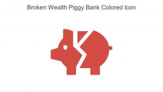 Broken Wealth Piggy Bank Colored Icon In Powerpoint Pptx Png And Editable Eps Format