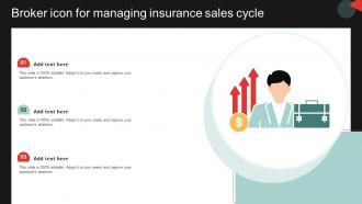 Broker Icon For Managing Insurance Sales Cycle
