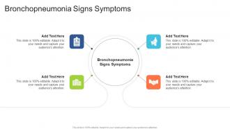 Bronchopneumonia Signs Symptoms In Powerpoint And Google Slides Cpb