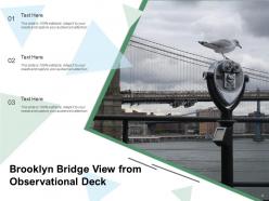 Brooklyn Bridge Observational Holding Crystal Clouds Manhattan Sunset