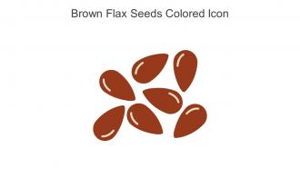 Brown Flax Seeds Colored Icon In Powerpoint Pptx Png And Editable Eps Format
