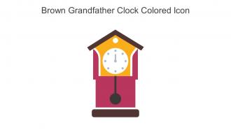 Brown Grandfather Clock Colored Icon In Powerpoint Pptx Png And Editable Eps Format