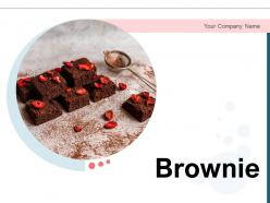 Brownie Individual Straight Delicacies Ingredients Including