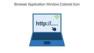 Browser Application Window Colored Icon In Powerpoint Pptx Png And Editable Eps Format