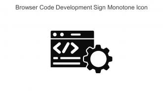 Browser Code Development Sign Monotone Icon In Powerpoint Pptx Png And Editable Eps Format